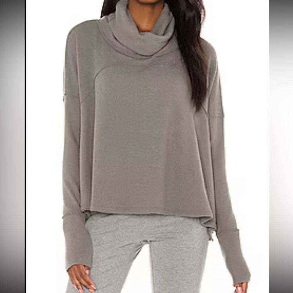 Free people we the free cozy time funnel pullover sweater size medium